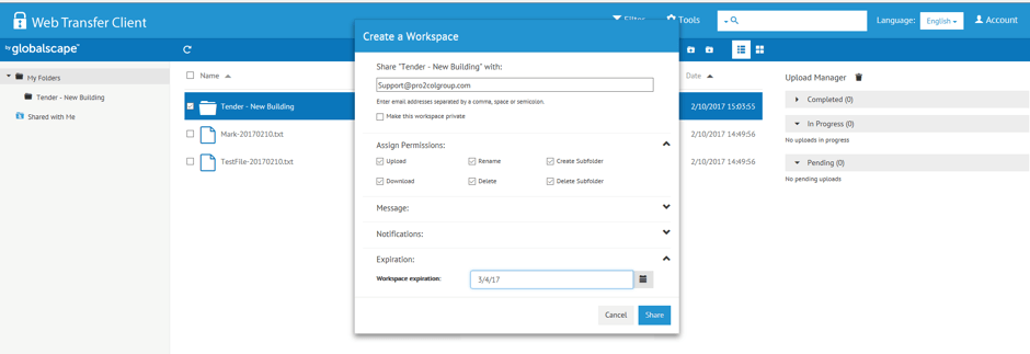 Control and improve the use of workspaces in EFT
